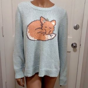 Lauren Conrad Knit Fox Sweater